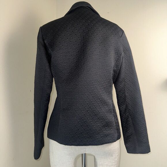 Chicos Textured Black 3-button Blazer Jacket Size Small/4 (0) EUC - Picture 5 of 8